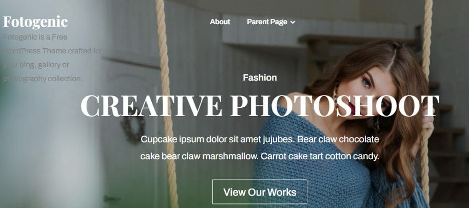 Fotogenic- Best WordPress Photography Themes