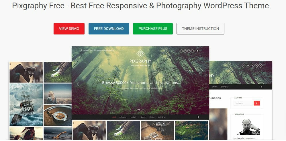Pixgraphy- Best WordPress Photography Themes